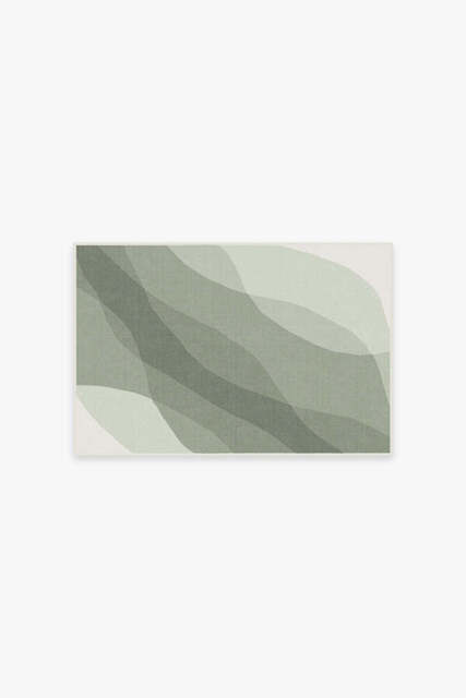 Kallan Sage Green Rug - 60x90 - Machine Washable Area Rug - Kid & Pet Friendly - Indoor Rugs - Ruggable - image 1