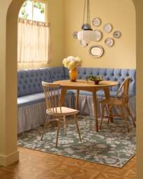 Brenna Olive Green & Cream Rug - 185x275 - Machine Washable Area Rug - Kid & Pet Friendly - Indoor Rugs - Ruggable - thumbnail 2