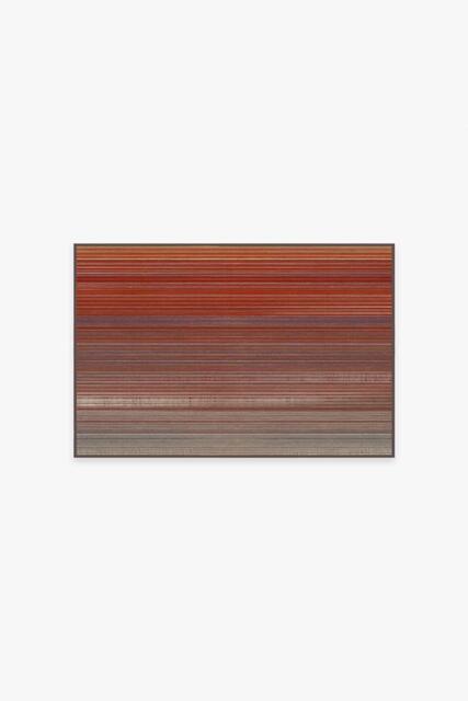 Linear Striped Multicolour Rug Brown - 60x90 - Machine Washable Area Rug - Kid & Pet Friendly - Indoor Rugs - Ruggable - image 1