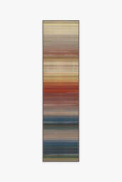 Linear Striped Multicolour Rug Brown - 60x90 - Machine Washable Area Rug - Kid & Pet Friendly - Indoor Rugs - Ruggable - thumbnail 2