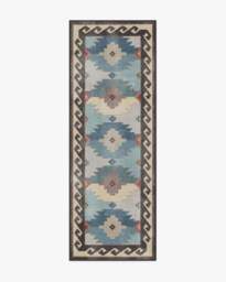 Azzura Multicolour Blue Rug - 75x215 - Machine Washable Area Rug - Kid & Pet Friendly - Indoor Rugs - Ruggable