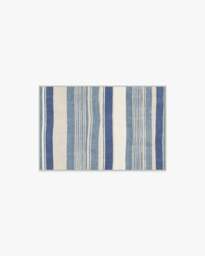 Naia Slate Blue Flatwoven Rug - 60x90 - Machine Washable Area Rug - Kid & Pet Friendly - Indoor Rugs - Ruggable - thumbnail 1