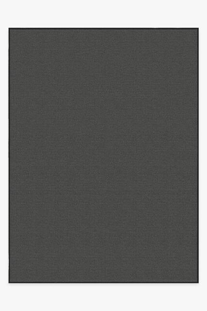 Denim Solid Black Outdoor Rug - 275x365 - Machine Washable Area Rug - Kid & Pet Friendly - Outdoor Rugs - Ruggable - image 1