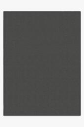 Denim Solid Black Outdoor Rug - 275x365 - Machine Washable Area Rug - Kid & Pet Friendly - Outdoor Rugs - Ruggable - thumbnail 1