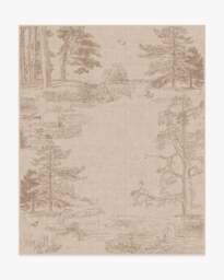 Hundred Acre Wood Natural Flatwoven Rug - 90x150 - Machine Washable Area Rug - Kid & Pet Friendly - Indoor Rugs - Ruggable - thumbnail 2