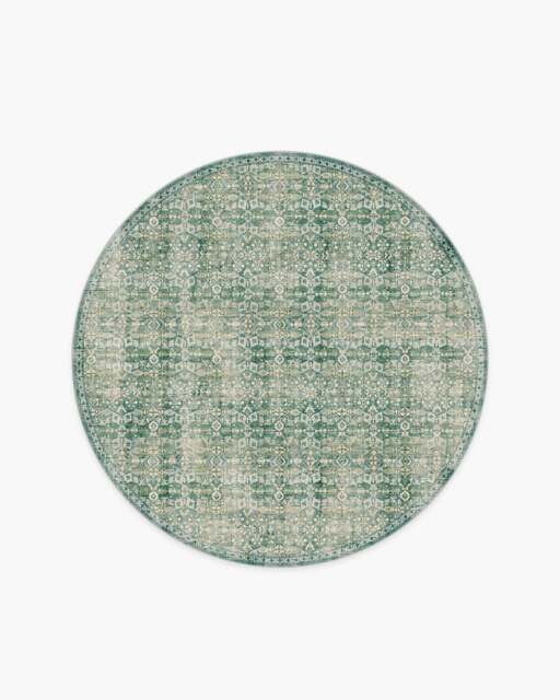 Sierra Sage Rug - 185 Round - Machine Washable Area Rug - Kid & Pet Friendly - Indoor Rugs - Ruggable - image 1