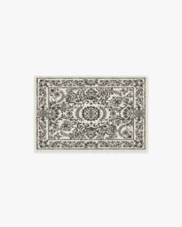 Delphina Black & White Rug - 60x90 - Machine Washable Area Rug - Kid & Pet Friendly - Indoor Rugs - Ruggable - thumbnail 1