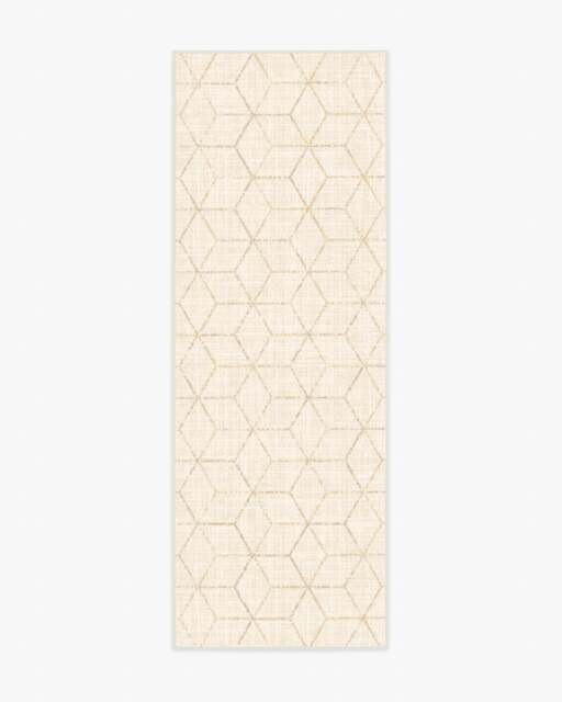 Prisma Cream Rug Beige - 75x215 - Machine Washable Area Rug - Kid & Pet Friendly - Indoor Rugs - Ruggable - image 1