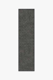 Parquet Black Outdoor Rug - 75x305 - Machine Washable Area Rug - Kid & Pet Friendly - Indoor Rugs - Ruggable