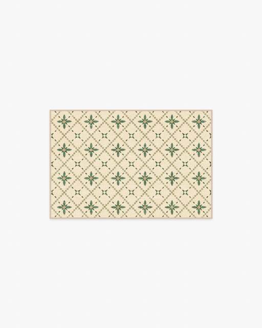 Alva Natural & Sage Rug - 60x90 - Machine Washable Area Rug - Kid & Pet Friendly - Indoor Rugs - Ruggable - image 1