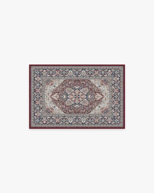 Hendesi Heriz Bordeaux Rug Red - 60x90 - Machine Washable Area Rug - Kid & Pet Friendly - Indoor Rugs - Ruggable - image 1