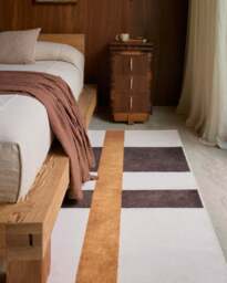 Scala Ivory & Brown Flatwoven Rug by The Local Project - 60x90 - Machine Washable Area Rug - Kid & Pet Friendly - Indoor Rugs - Ruggable - thumbnail 2