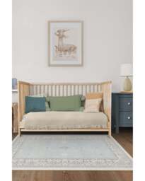 Verena Soft Blue Rug - 60x90 - Machine Washable Area Rug - Kid & Pet Friendly - Indoor Rugs - Ruggable - thumbnail 3