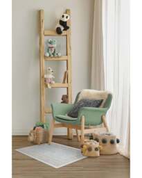 Verena Soft Blue Rug - 60x90 - Machine Washable Area Rug - Kid & Pet Friendly - Indoor Rugs - Ruggable - thumbnail 2