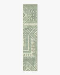 Bogolan Sage Rug by Malene Barnett - 60x90 - Machine Washable Area Rug - Kid & Pet Friendly - Indoor Rugs - Ruggable - thumbnail 2