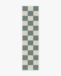 Jaque Checkered Slate Green Rug - 60x90 - Machine Washable Area Rug - Kid & Pet Friendly - Indoor Rugs - Ruggable - thumbnail 2