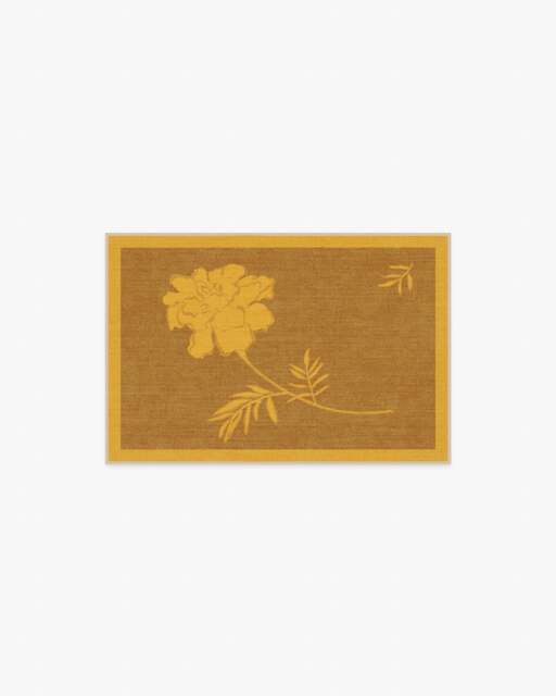 Golden Marigold Flatwoven Rug by The Local Project Yellow - 60x90 - Machine Washable Area Rug - Kid & Pet Friendly - Indoor Rugs - Ruggable - image 1