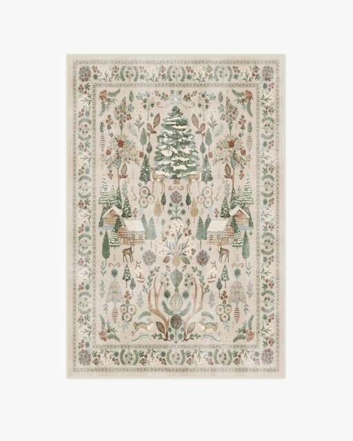 Juniper Neutral Flatwoven Rug - 120x185 - Machine Washable Area Rug - Kid & Pet Friendly - Indoor Rugs - Ruggable - image 1