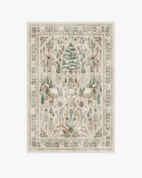 Juniper Neutral Flatwoven Rug - 120x185 - Machine Washable Area Rug - Kid & Pet Friendly - Indoor Rugs - Ruggable - thumbnail 1