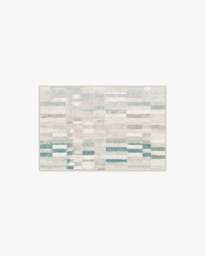 Zellige Blue Flatwoven Rug - 60x90 - Machine Washable Area Rug - Kid & Pet Friendly - Indoor Rugs - Ruggable - thumbnail 1