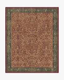 Acorn Amber Red Flatwoven Rug by Morris & Co. - 245x305 - Machine Washable Area Rug - Kid & Pet Friendly - Indoor Rugs - Ruggable