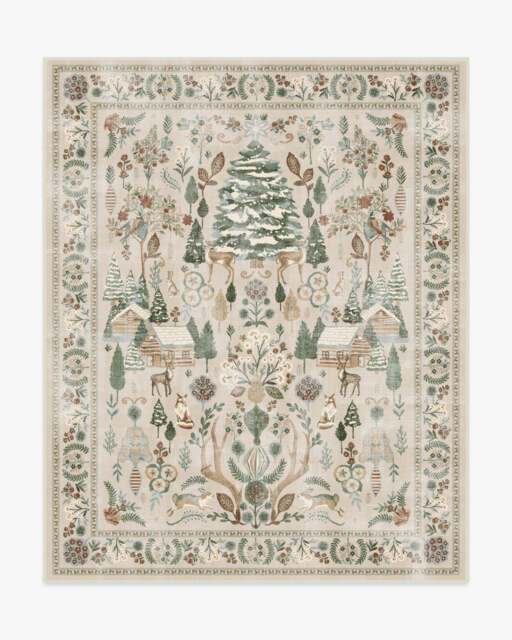 Juniper Neutral Flatwoven Rug - 245x305 - Machine Washable Area Rug - Kid & Pet Friendly - Indoor Rugs - Ruggable - image 1