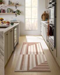 Venn Soft Brown Flatwoven Rug - 75x215 - Machine Washable Area Rug - Kid & Pet Friendly - Indoor Rugs - Ruggable - thumbnail 2