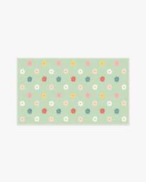 Oopsy Daisy Multicolour Rug Green - 90x150 - Machine Washable Area Rug - Kid & Pet Friendly - Indoor Rugs - Ruggable - thumbnail 1