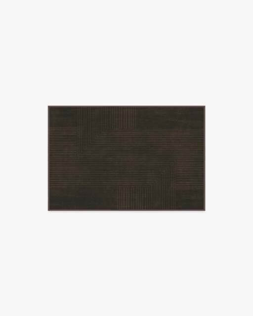 Bel Air Dark Chocolate Flatwoven Rug by The Hiltons Brown - 60x90 - Machine Washable Area Rug - Kid & Pet Friendly - Indoor Rugs - Ruggable - image 1