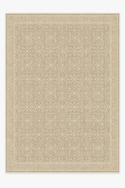 Celestine Ecru Flatwoven Rug Brown - 305x425 - Machine Washable Area Rug - Kid & Pet Friendly - Indoor Rugs - Ruggable - image 1