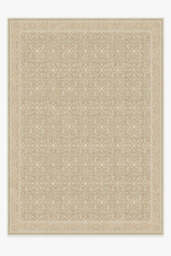 Celestine Ecru Flatwoven Rug Brown - 305x425 - Machine Washable Area Rug - Kid & Pet Friendly - Indoor Rugs - Ruggable - thumbnail 1