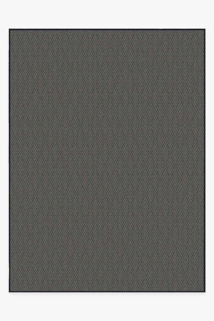 Halo Diamond Grey Outdoor Rug - 275x365 - Machine Washable Area Rug - Kid & Pet Friendly - Indoor Rugs - Ruggable - image 1