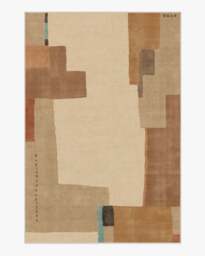 Ananda Natural Pop Flatwoven Rug by Architectural Digest - 200x290 - Machine Washable Area Rug - Kid & Pet Friendly - Indoor Rugs - Ruggable