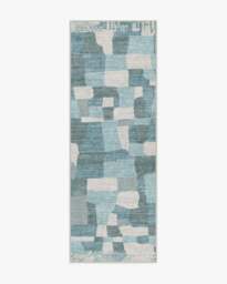 Boulder Blue Rug by The Local Project - 75x215 - Machine Washable Area Rug - Kid & Pet Friendly - Indoor Rugs - Ruggable - thumbnail 1