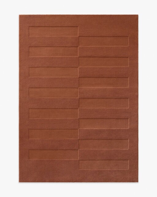Ryder Terracotta Plush Rug - 150x215 - Machine Washable Area Rug - Kid & Pet Friendly - Indoor Rugs - Ruggable - image 1