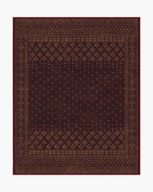 Fernanda Burgundy Rug - 245x305 - Machine Washable Area Rug - Kid & Pet Friendly - Indoor Rugs - Ruggable - image 1