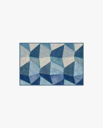 Rhea Blue Rug - 60x90 - Machine Washable Area Rug - Kid & Pet Friendly - Indoor Rugs - Ruggable - thumbnail 1