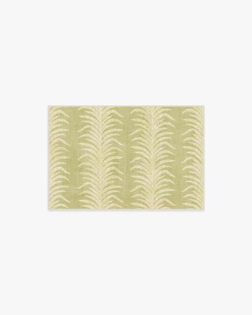 Tree Fern Matcha Green Rug by Sanderson - 60x90 - Machine Washable Area Rug - Kid & Pet Friendly - Indoor Rugs - Ruggable - image 1
