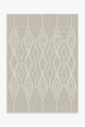Gemma Lattice Natural Outdoor Rug - 150x215 - Machine Washable Area Rug - Kid & Pet Friendly - Indoor Rugs - Ruggable - thumbnail 1