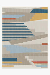Tropea Multicolour Outdoor Rug Grey - 275x365 - Machine Washable Area Rug - Kid & Pet Friendly - Outdoor Rugs - Ruggable