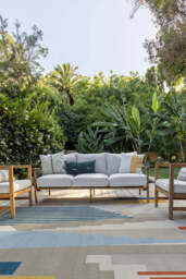 Tropea Outdoor Rug Grey - 275x365 - Machine Washable Area Rug - Kid & Pet Friendly - Indoor Rugs - Ruggable - thumbnail 3