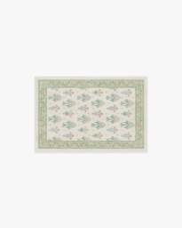 Meadow Sweet Ivory & Green Rug by Morris & Co. - 60x90 - Machine Washable Area Rug - Kid & Pet Friendly - Indoor Rugs - Ruggable - thumbnail 1
