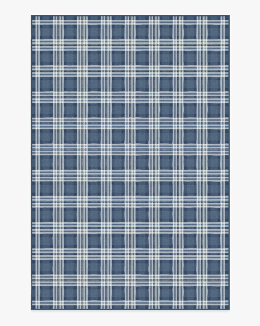 Birke Blue Rug - 185x275 - Machine Washable Area Rug - Kid & Pet Friendly - Indoor Rugs - Ruggable - image 1