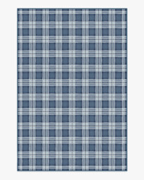 Birke Blue Rug - 185x275 - Machine Washable Area Rug - Kid & Pet Friendly - Indoor Rugs - Ruggable - thumbnail 1