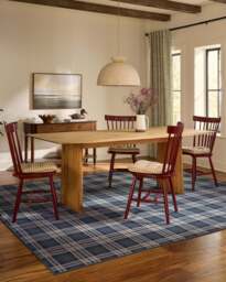 Birke Blue Rug - 185x275 - Machine Washable Area Rug - Kid & Pet Friendly - Indoor Rugs - Ruggable - thumbnail 2