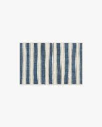 Marin Slate Blue & Neutral Flatwoven Rug - 60x90 - Machine Washable Area Rug - Kid & Pet Friendly - Indoor Rugs - Ruggable - thumbnail 1