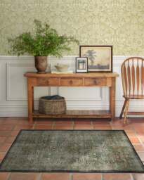 Blackthorn Forest Green Rug by Morris & Co. - 60x90 - Machine Washable Area Rug - Kid & Pet Friendly - Indoor Rugs - Ruggable - thumbnail 3