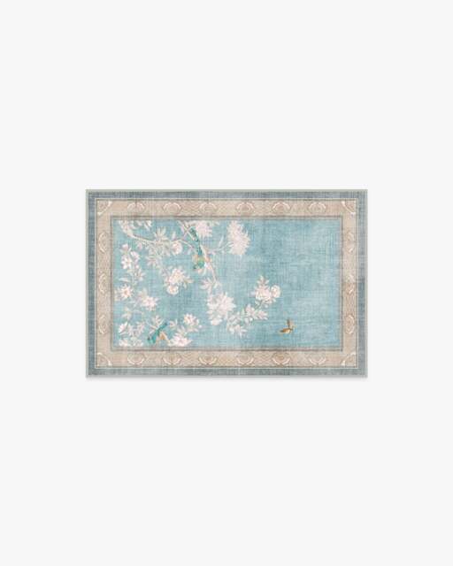 Hampton Soft Blue Rug by Gracie - 60x90 - Machine Washable Area Rug - Kid & Pet Friendly - Indoor Rugs - Ruggable - image 1