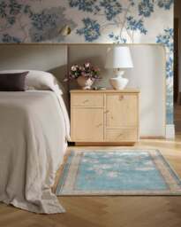 Hampton Soft Blue Rug by Gracie - 60x90 - Machine Washable Area Rug - Kid & Pet Friendly - Indoor Rugs - Ruggable - thumbnail 3