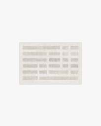 Laine Ivory & Natural Rug - 60x90 - Machine Washable Area Rug - Kid & Pet Friendly - Indoor Rugs - Ruggable - thumbnail 1